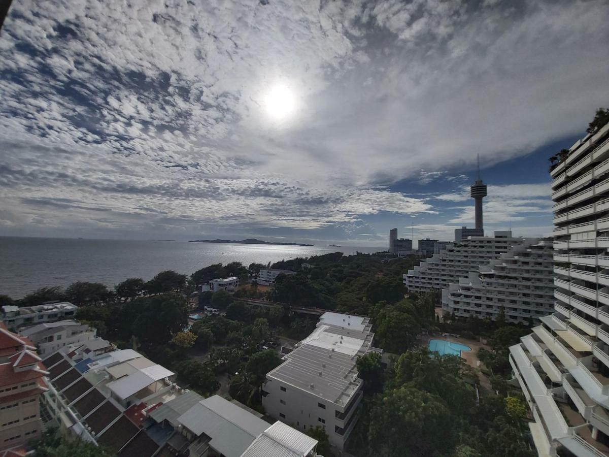 Condominum In Jomtien Beach With Sea View, Balcony And Free Wifi Pattaya Exterior foto