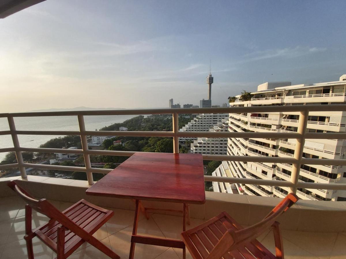 Condominum In Jomtien Beach With Sea View, Balcony And Free Wifi Pattaya Exterior foto