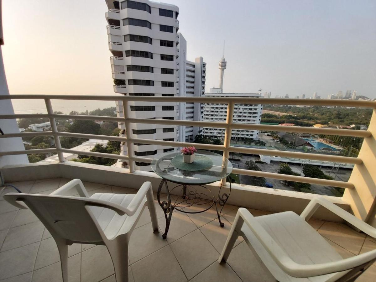 Condominum In Jomtien Beach With Sea View, Balcony And Free Wifi Pattaya Exterior foto