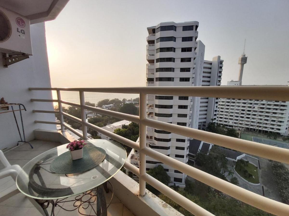 Condominum In Jomtien Beach With Sea View, Balcony And Free Wifi Pattaya Exterior foto